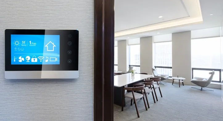 Automated lighting and climate control in office