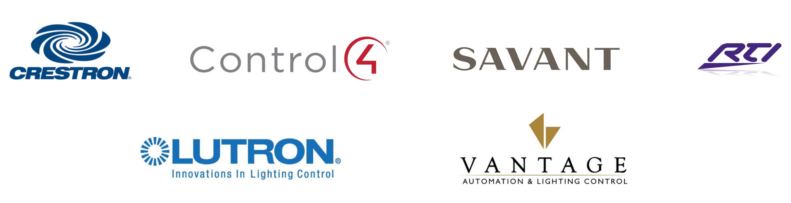Logos of leading home automation brands