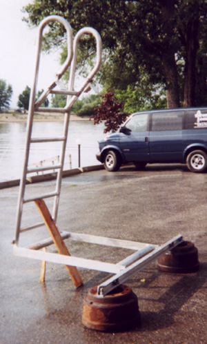 Workshop with tools and materials