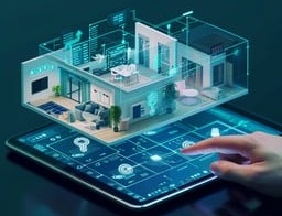 Voice-controlled smart home and robotic lawnmower