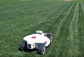 Robotic lawn mower maintaining a yard