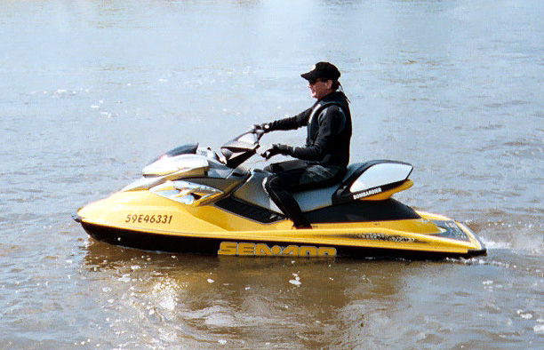 Sea-Doo racing across the water