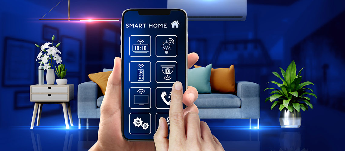 Smart phone controlling multiple smart home devices