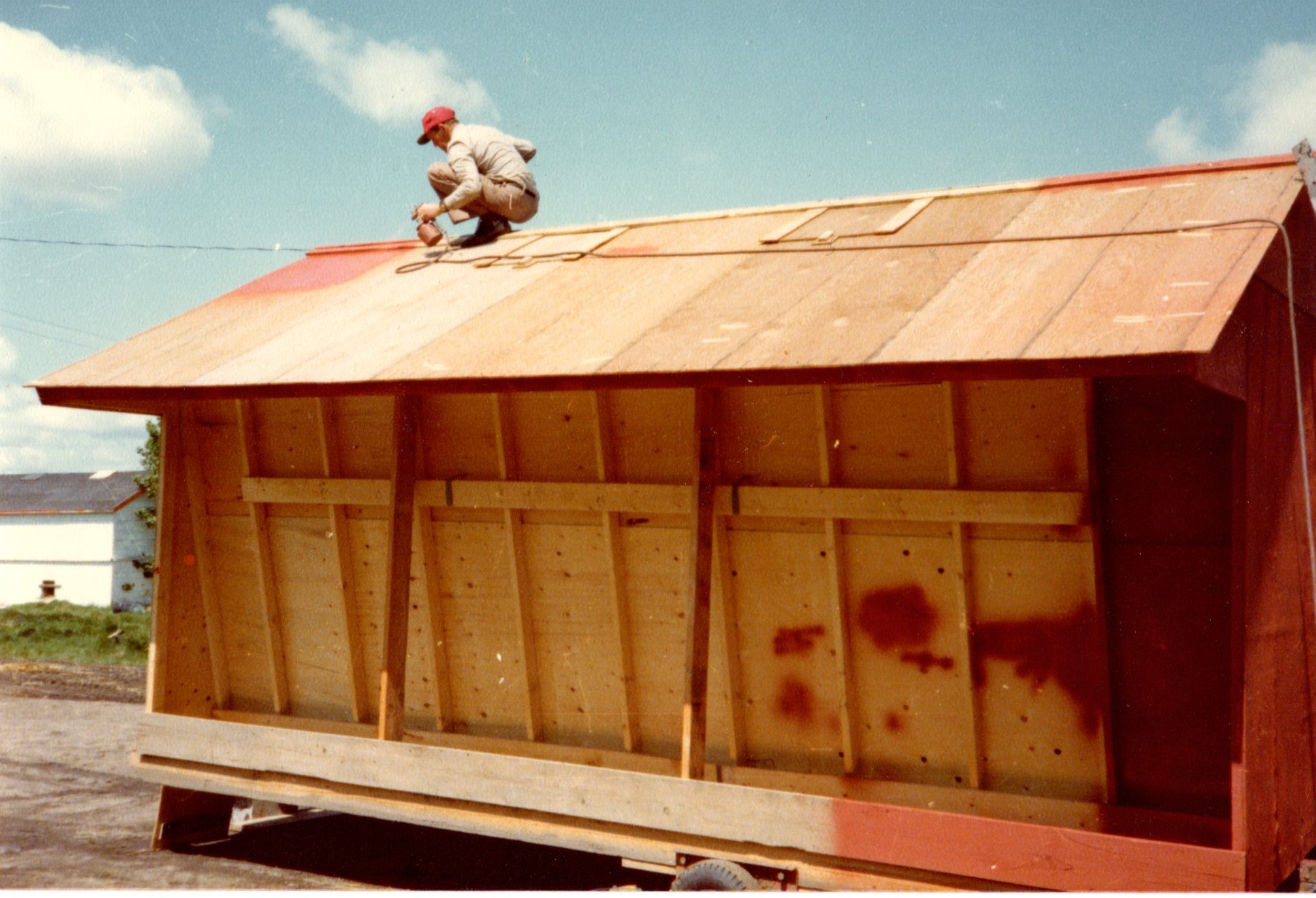 Farm workshop with welding and machining tools