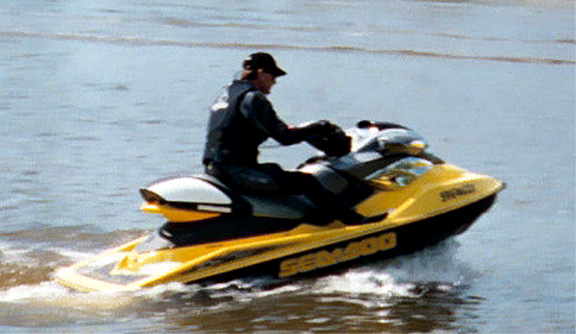 Sea-Doo racing across the water