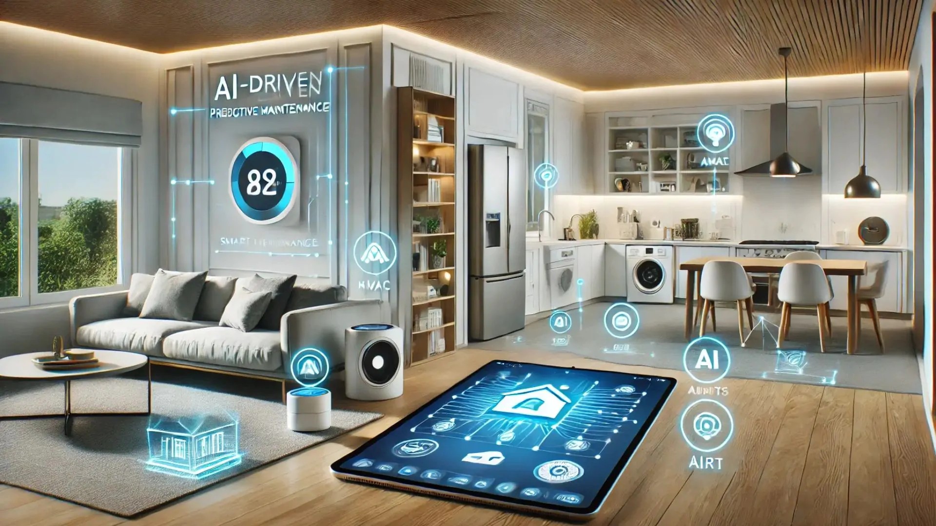 Smart home scenes controlled with AI