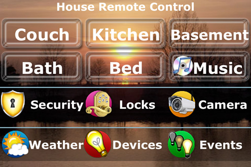 Dashboard showing many connected devices