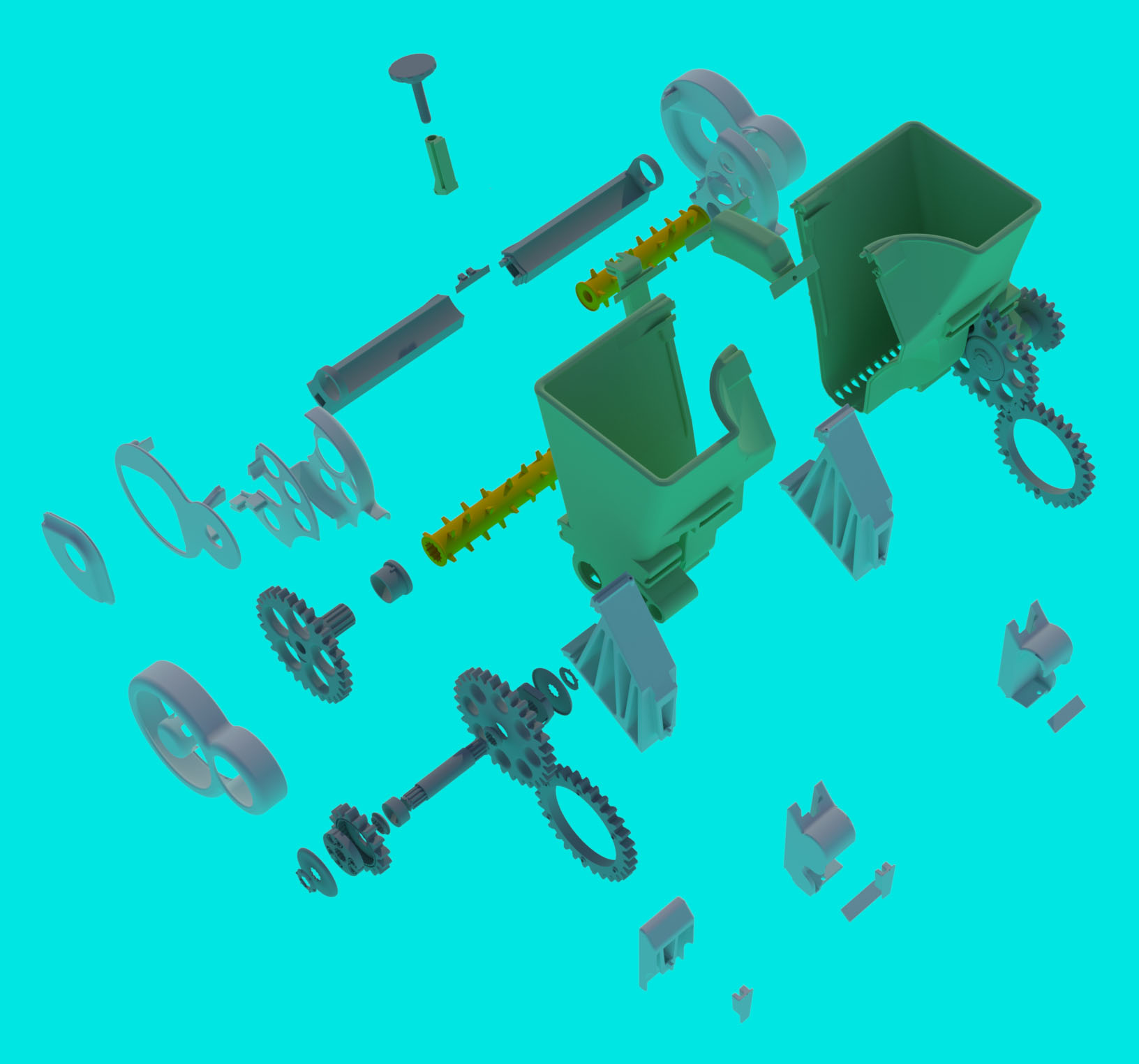 Workshop with tools and materials